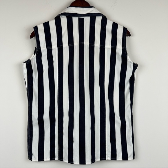 BOSSCO Jeanswear Italian Designed Sleeveless Size M 100% Cotton Vtg Style 0327 - Picture 14 of 15